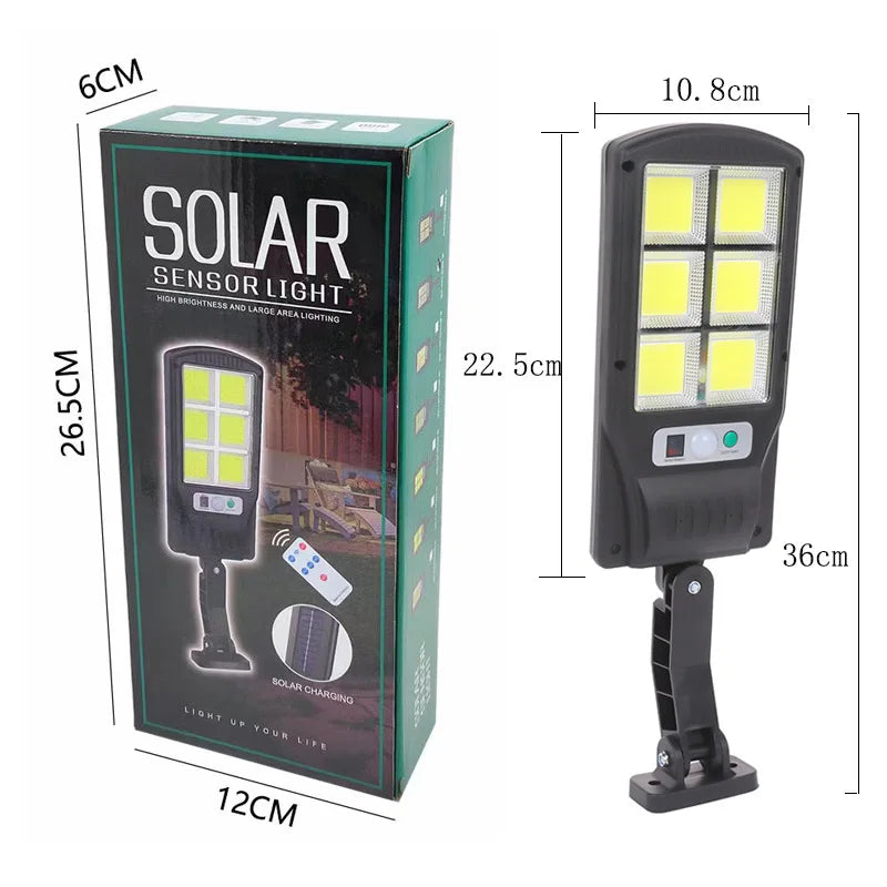 Luz solar segura para áreas externas