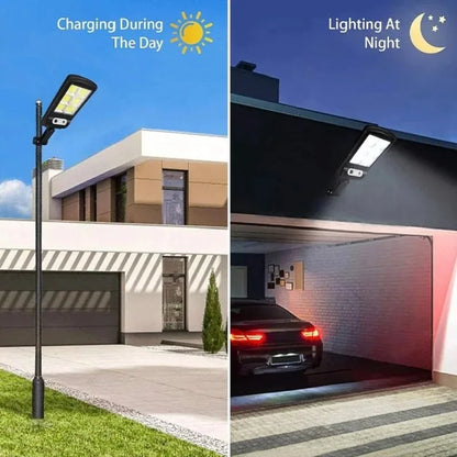 Luz solar segura para áreas externas